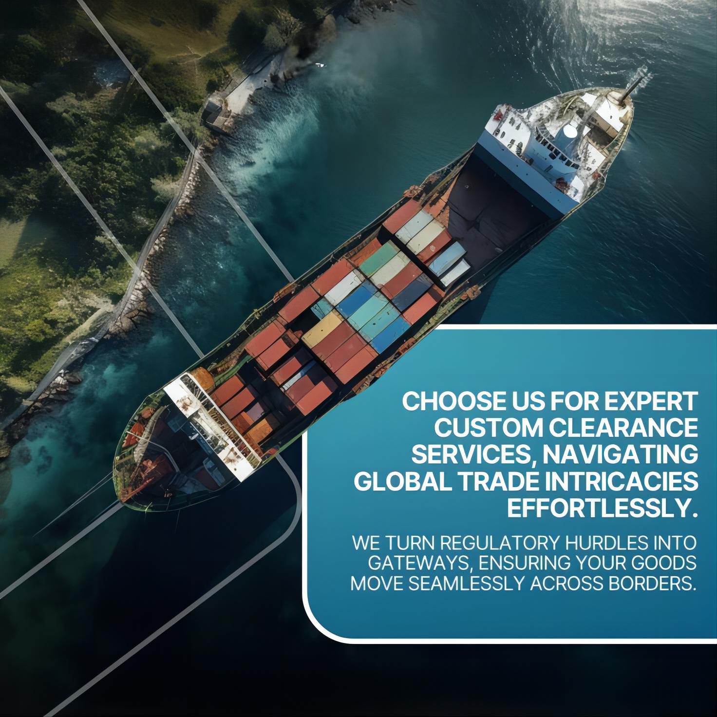 Cargo ship transporting containers across the ocean