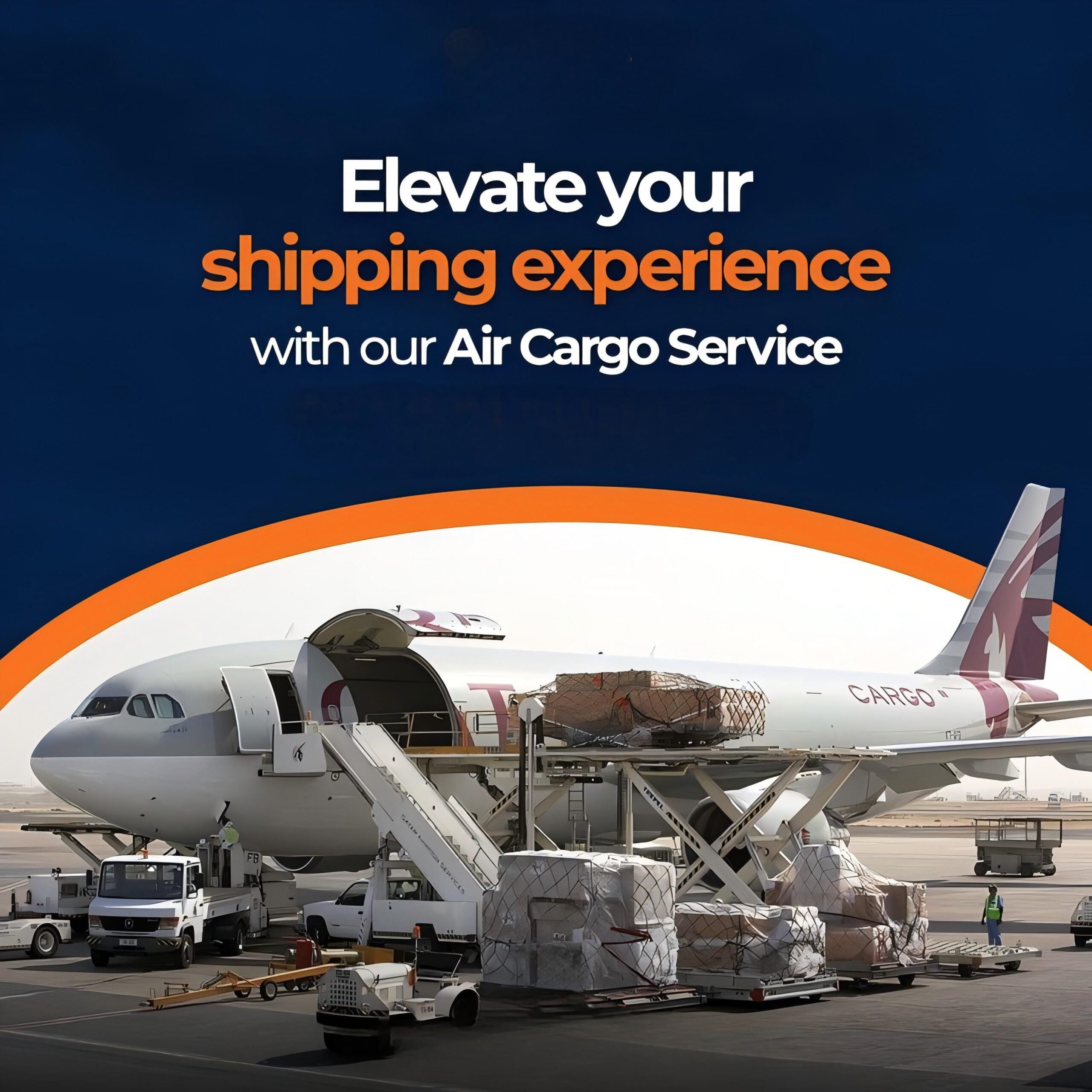 Cargo ship and airplane representing Amazon FBA shipping China to Dubai