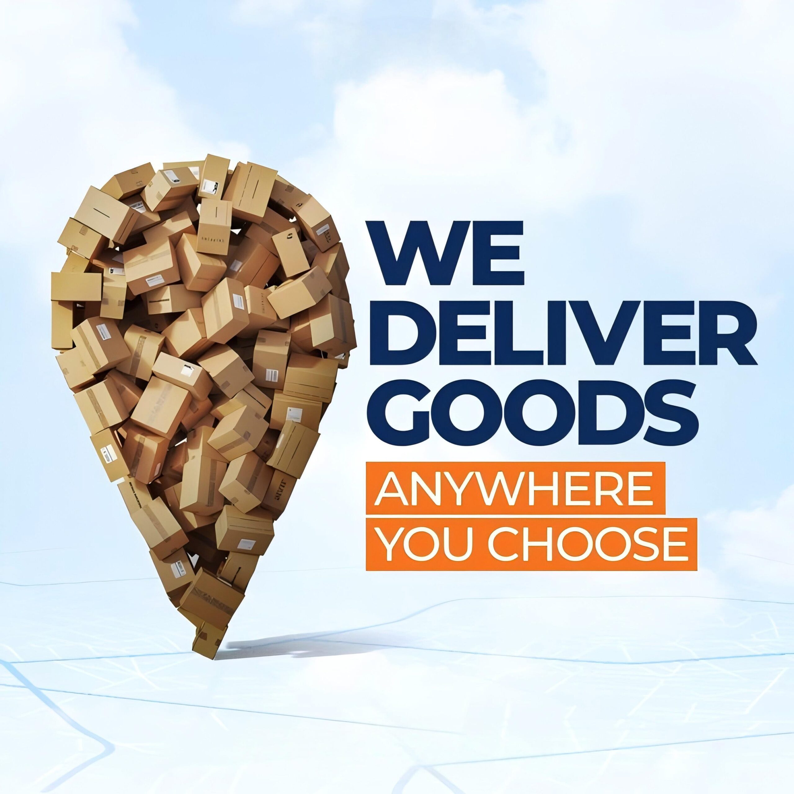 Warehouse workers preparing express air shipments for US delivery