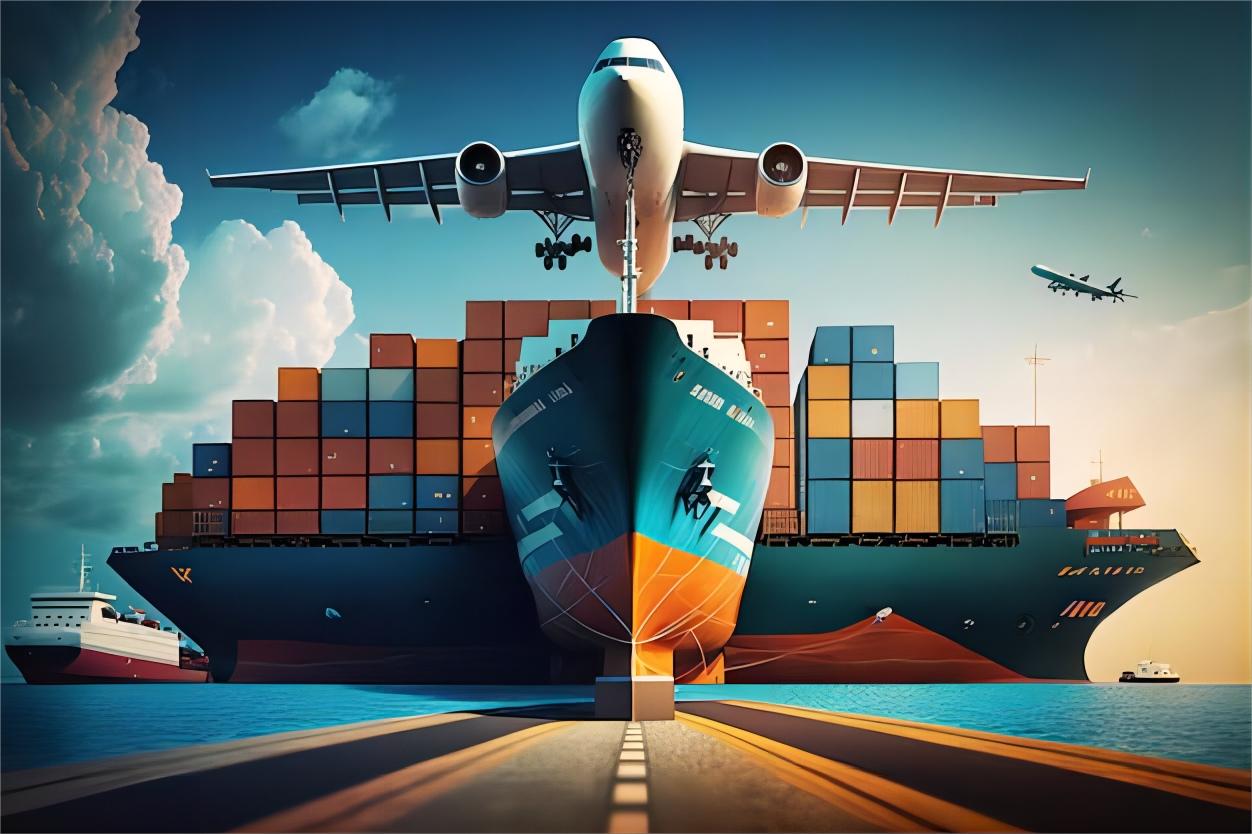Flat rack container being loaded with industrial electronics at a Chinese port