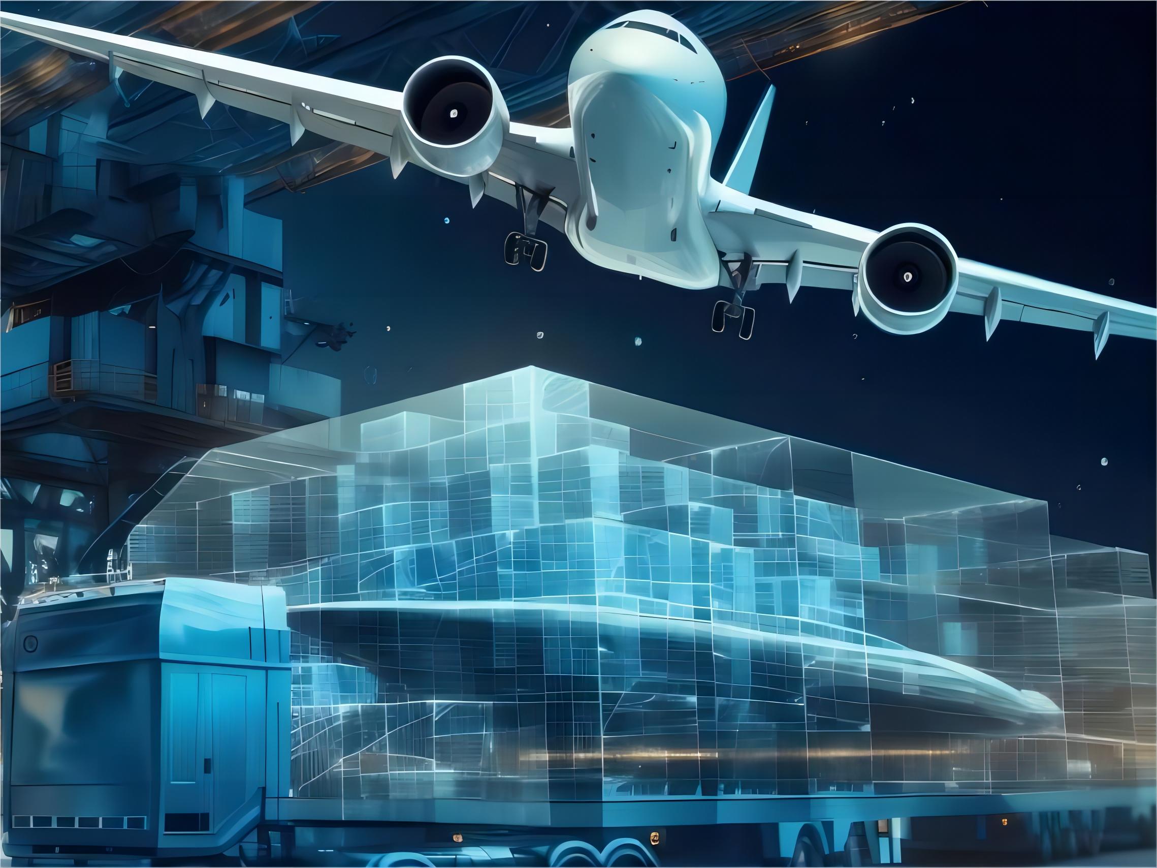 Truck delivering sea freight cargo to a Canadian distribution center