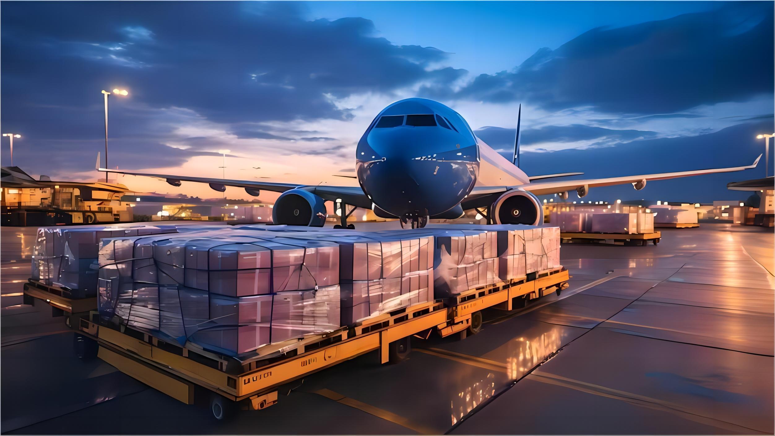 Infographic showing the door to door shipping process from China to North America