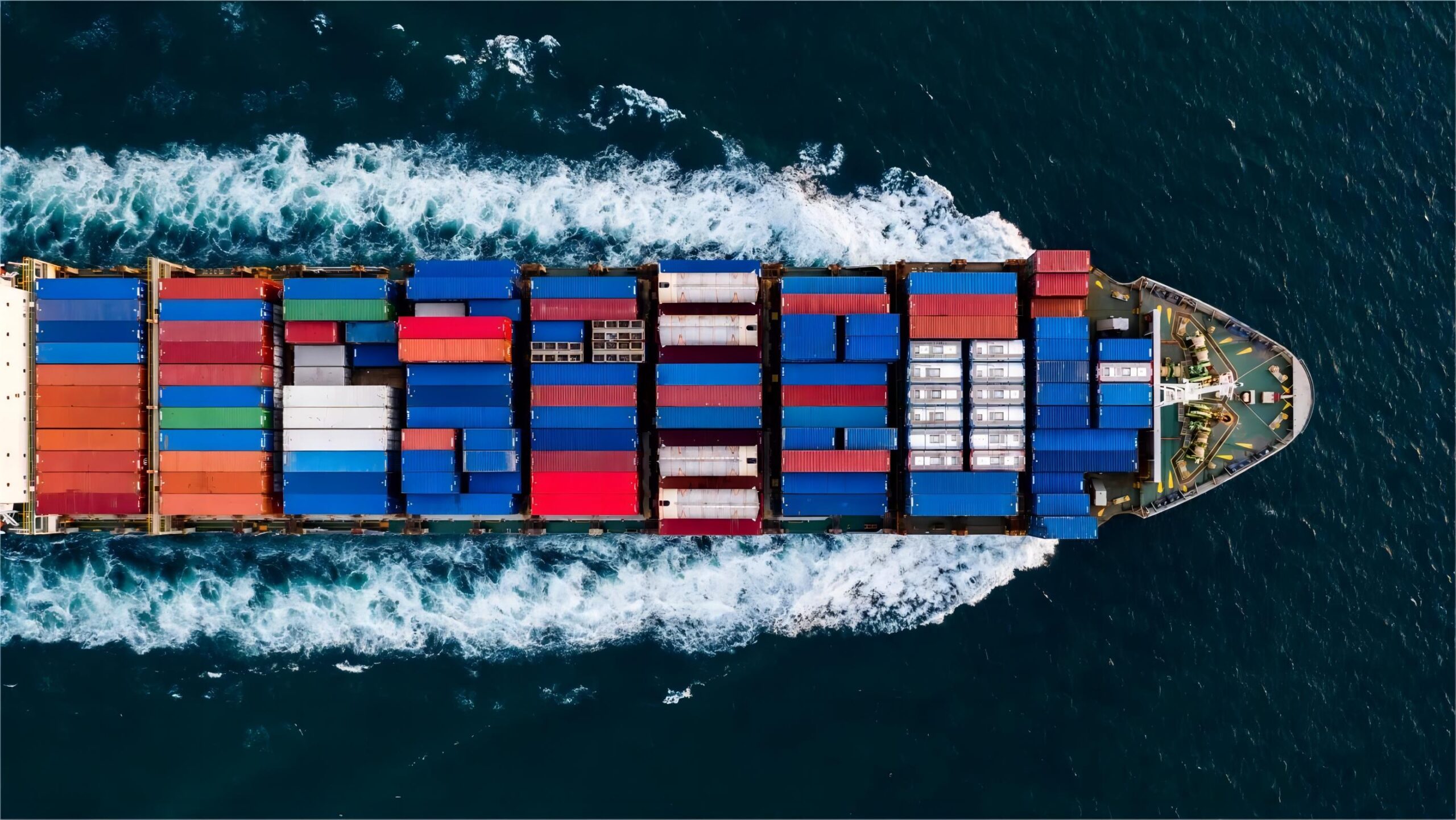 Cargo container being processed for French customs inspection