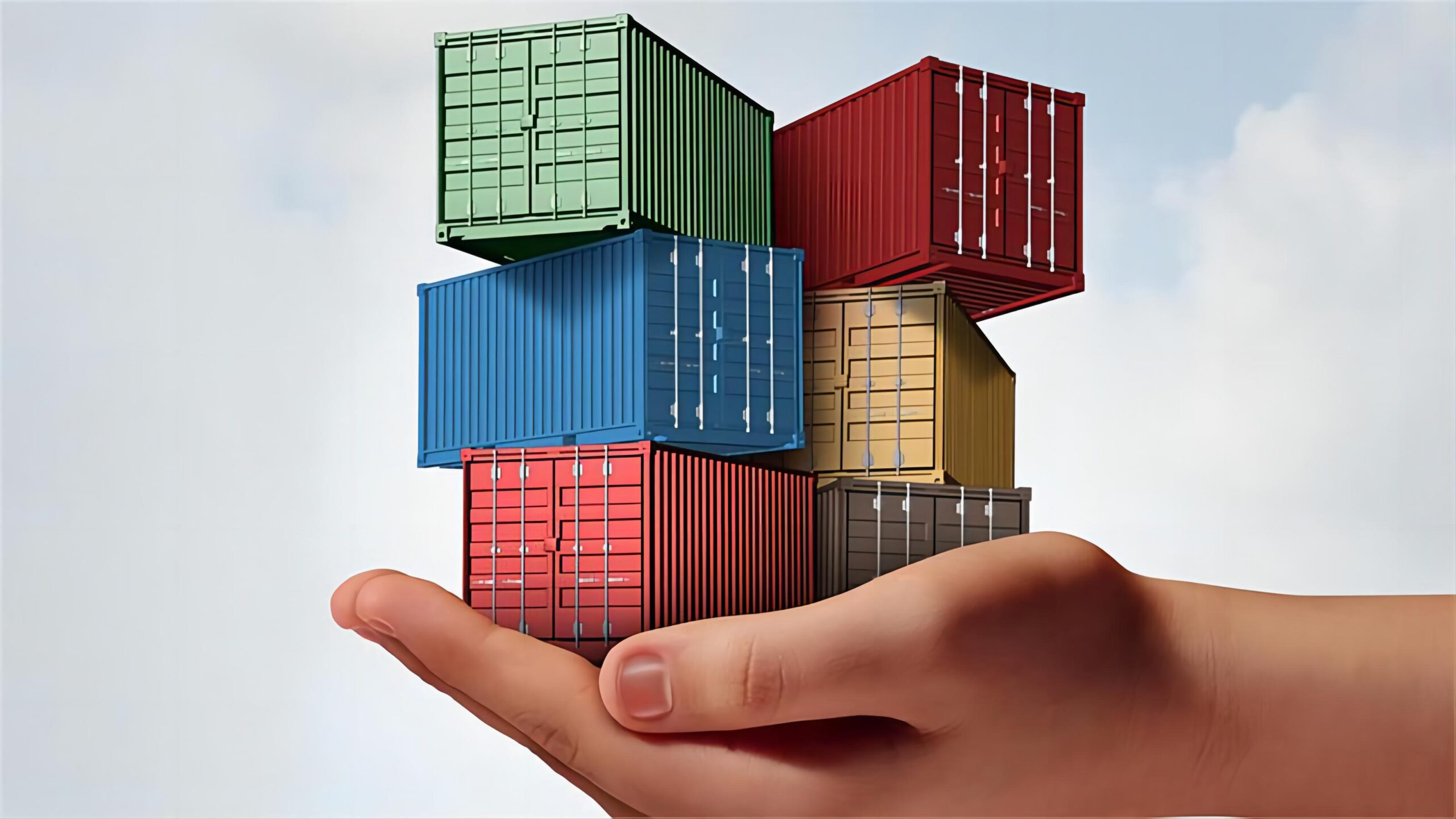 Logistics hub in Germany receiving containers from China