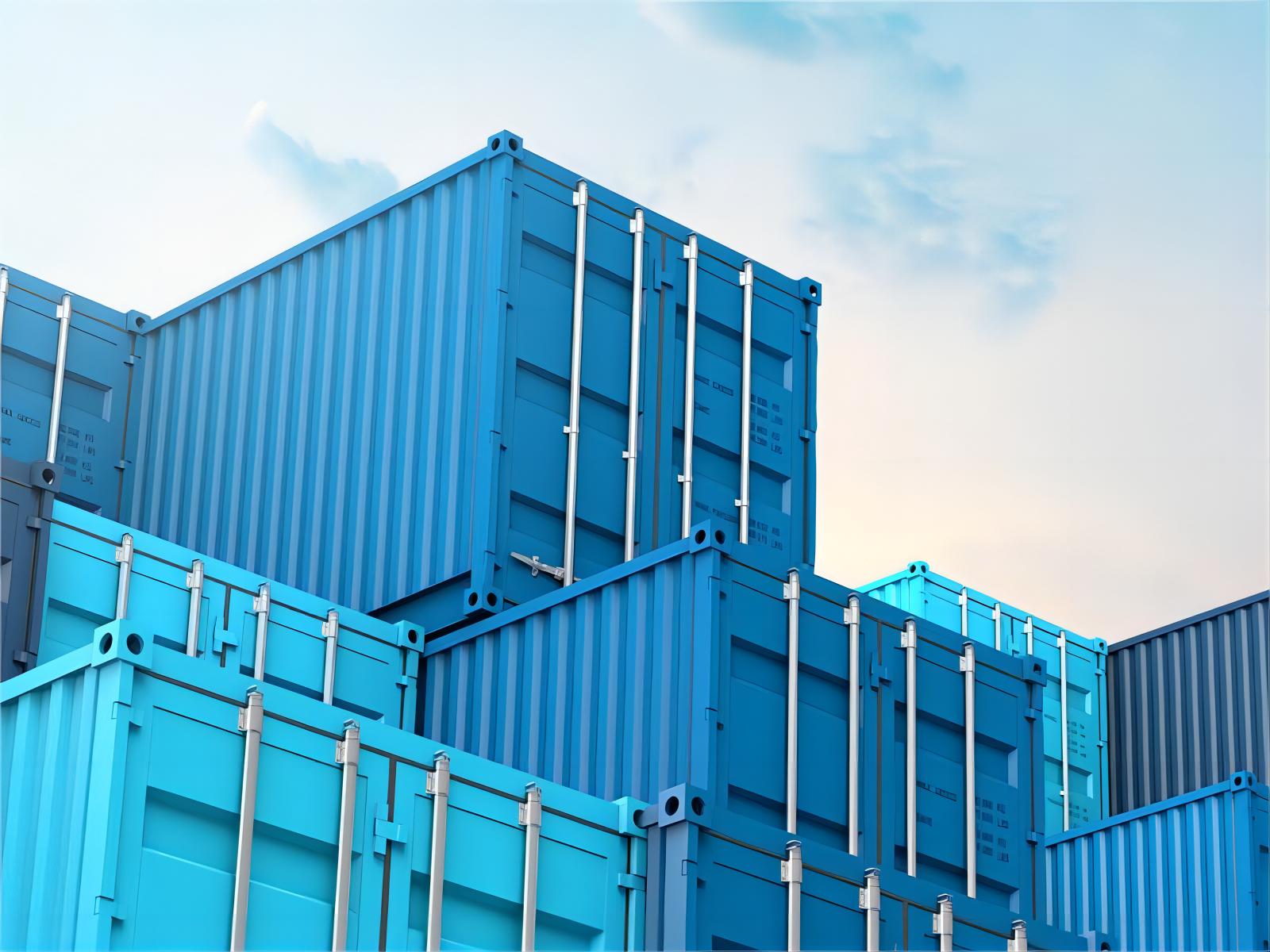 A 20GP container being loaded with toy boxes at a Chinese port