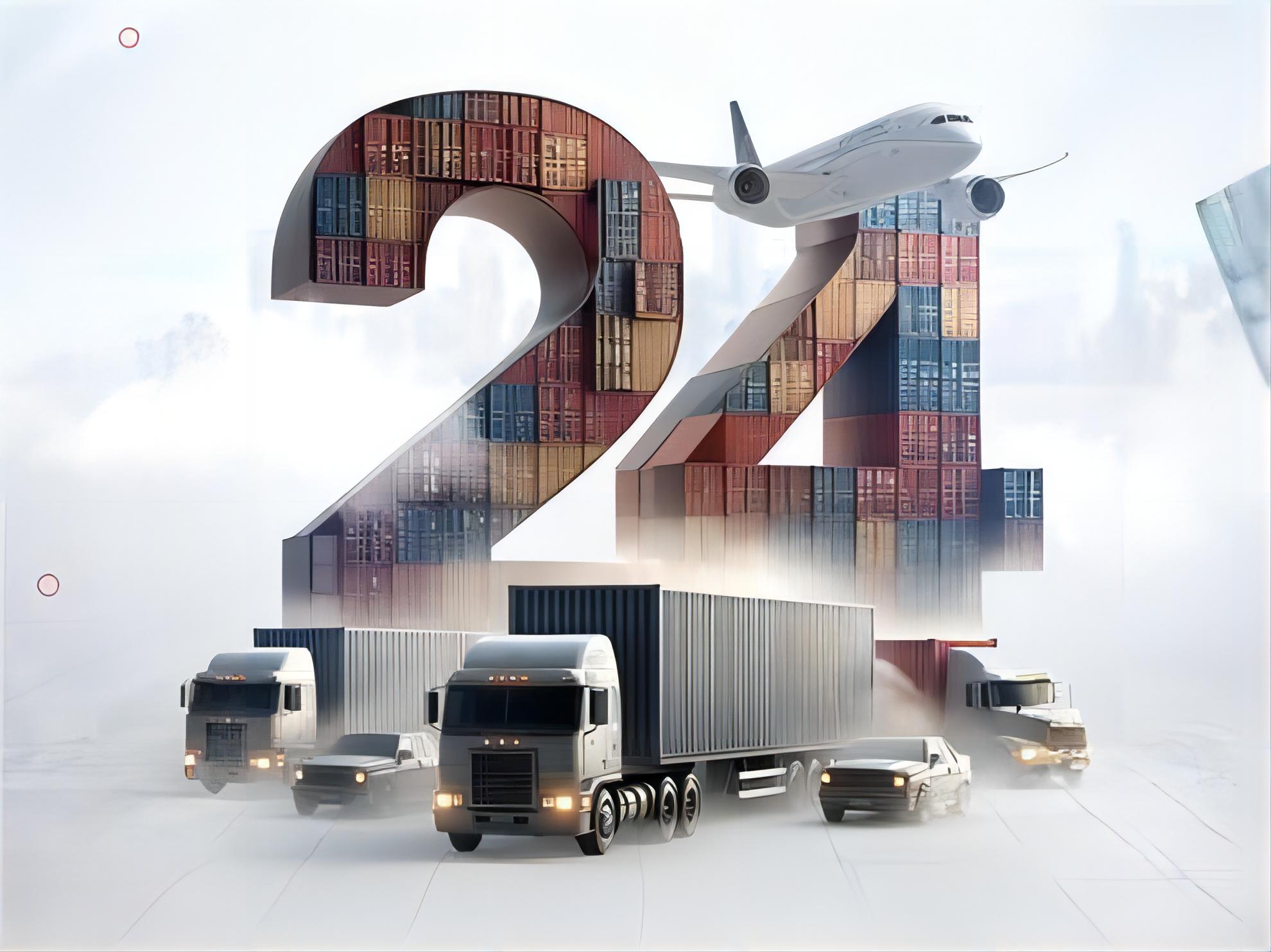 Workers consolidating LCL shipments in a Chinese warehouse