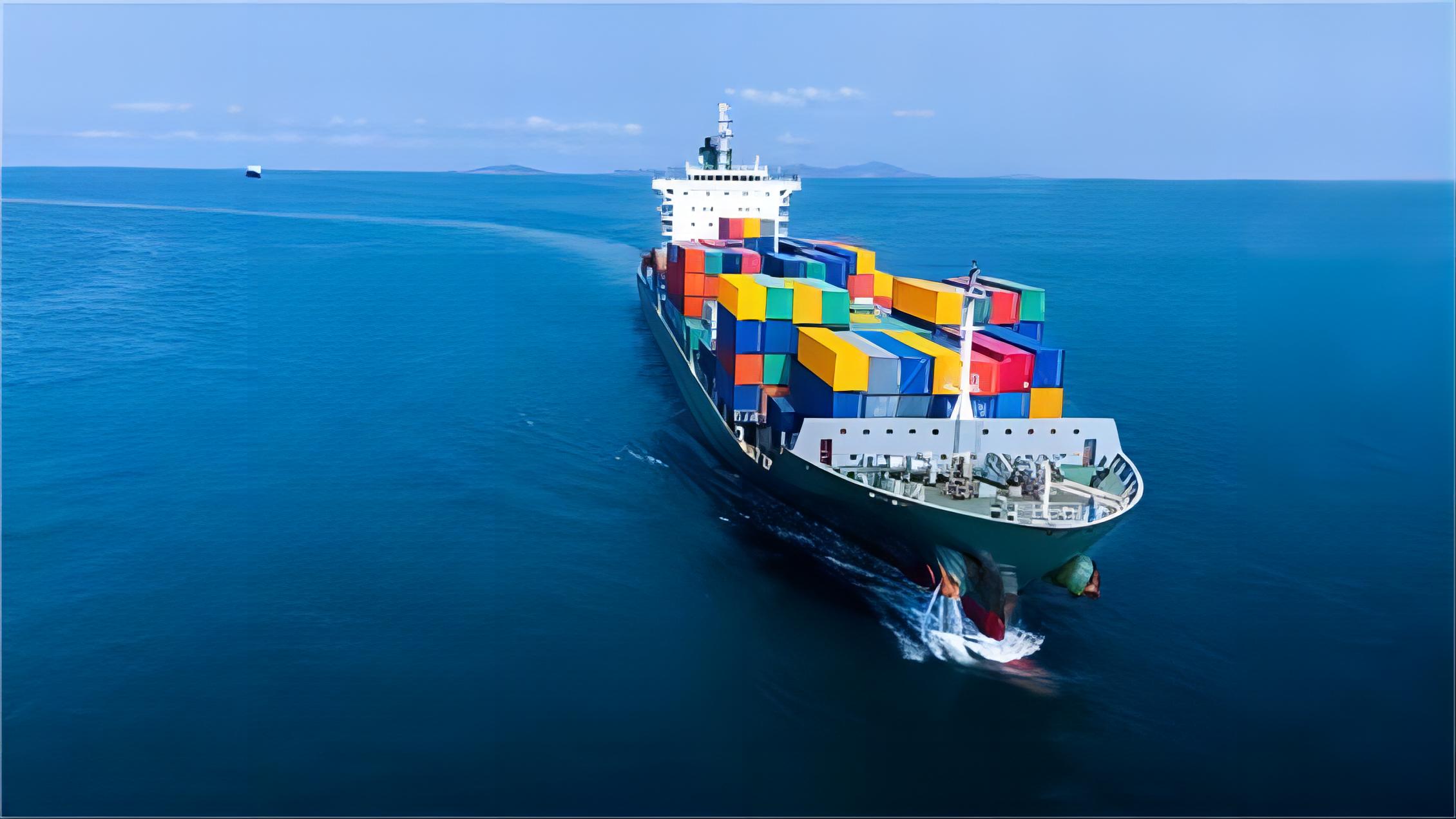 Comparison table showing sea, rail, and air freight options