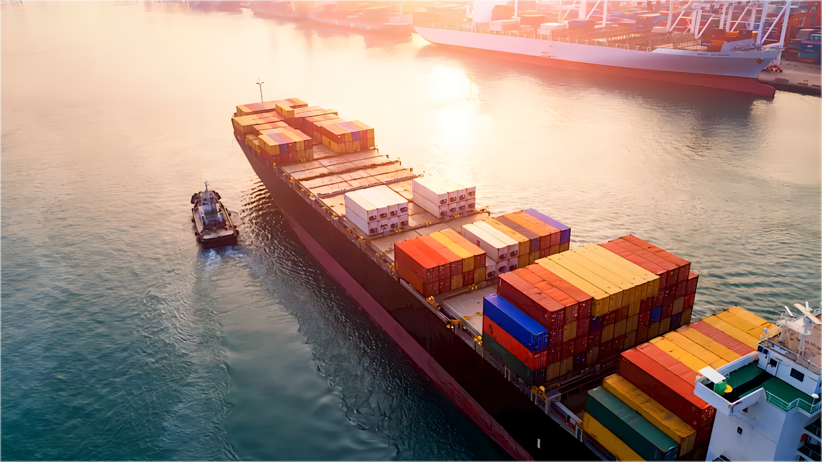 Logistics warehouse handling auto parts for export