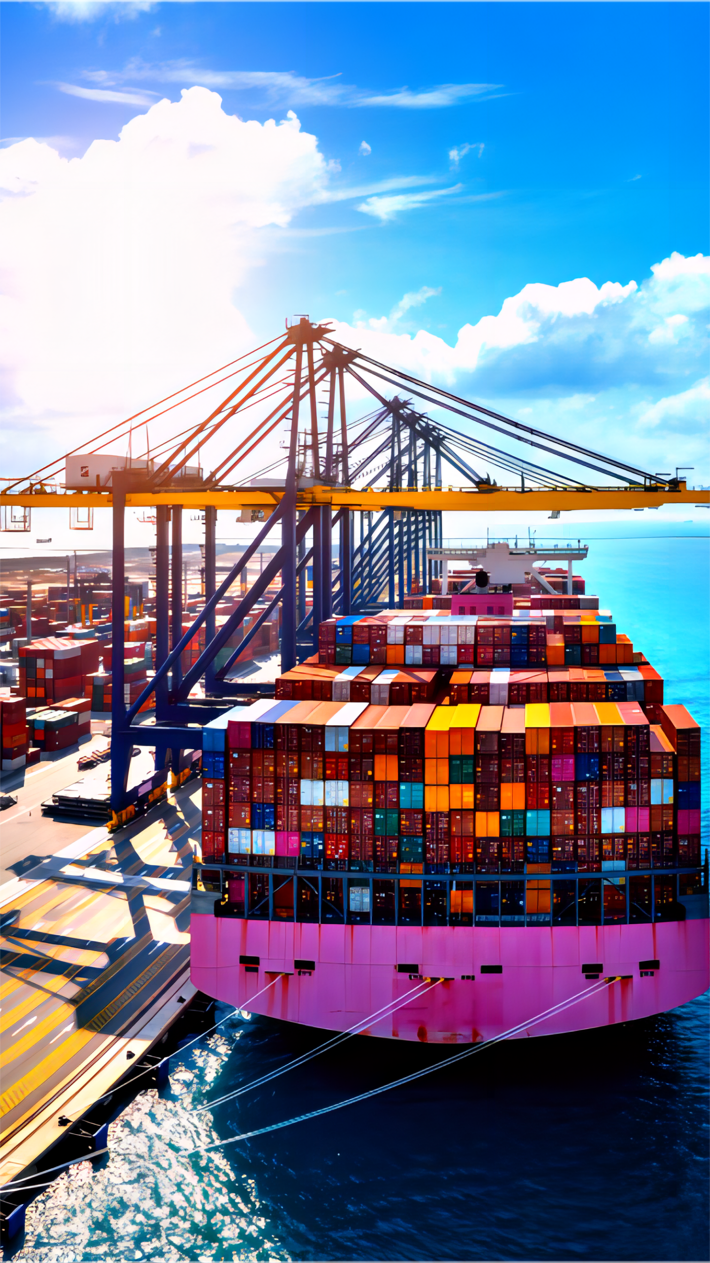 Customs officer inspecting documents for import export compliance
