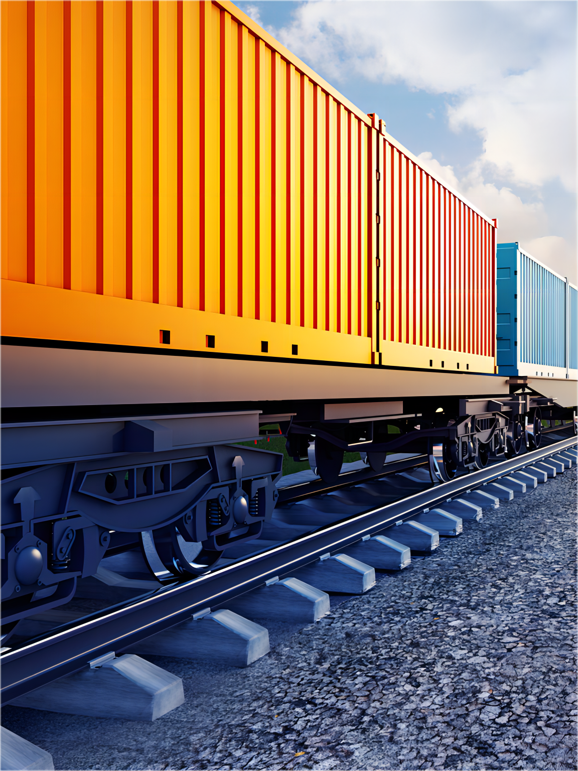 Modern 40HQ shipping container being loaded at a Chinese port for New Jersey delivery