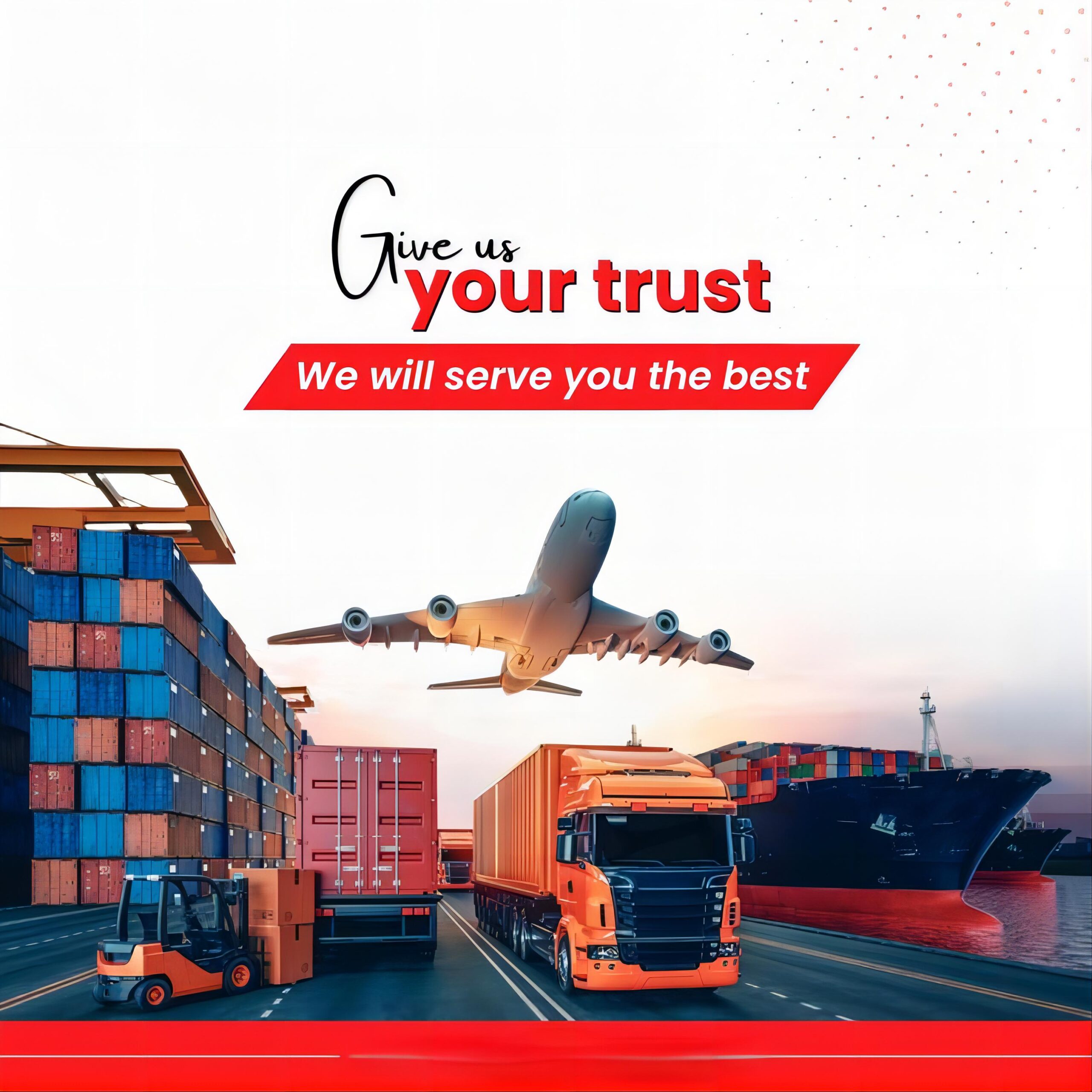 Logistics professional checking cargo handling for furniture shipments