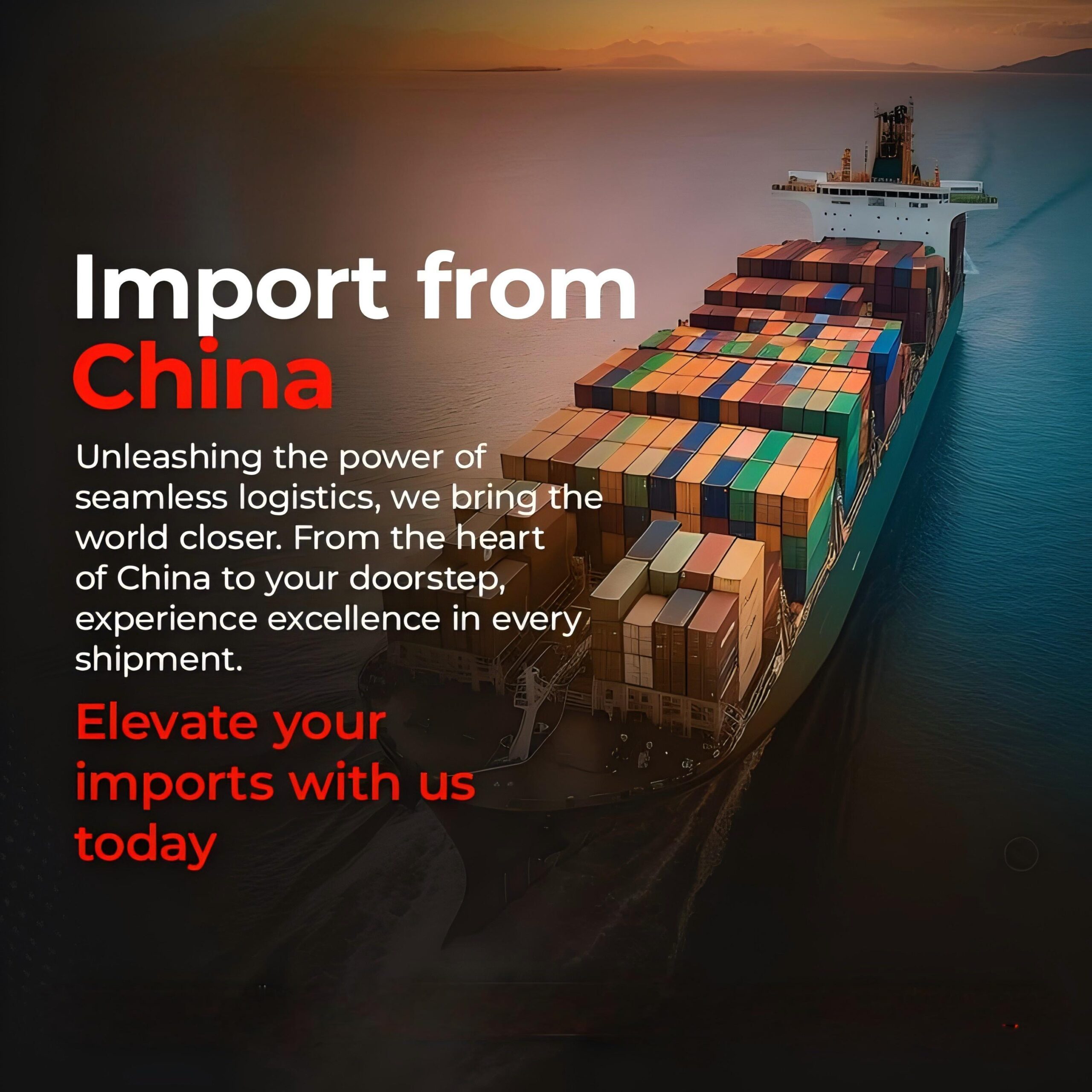 Map showing shipping routes from Chinese ports to Canadian destinations
