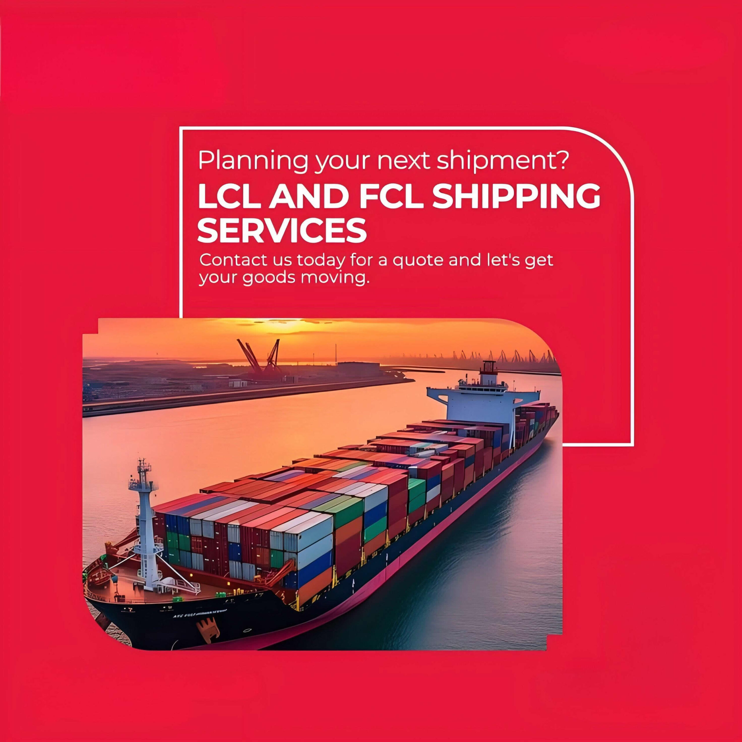 Cargo ship and airplane representing fast door to door delivery from China to Italy