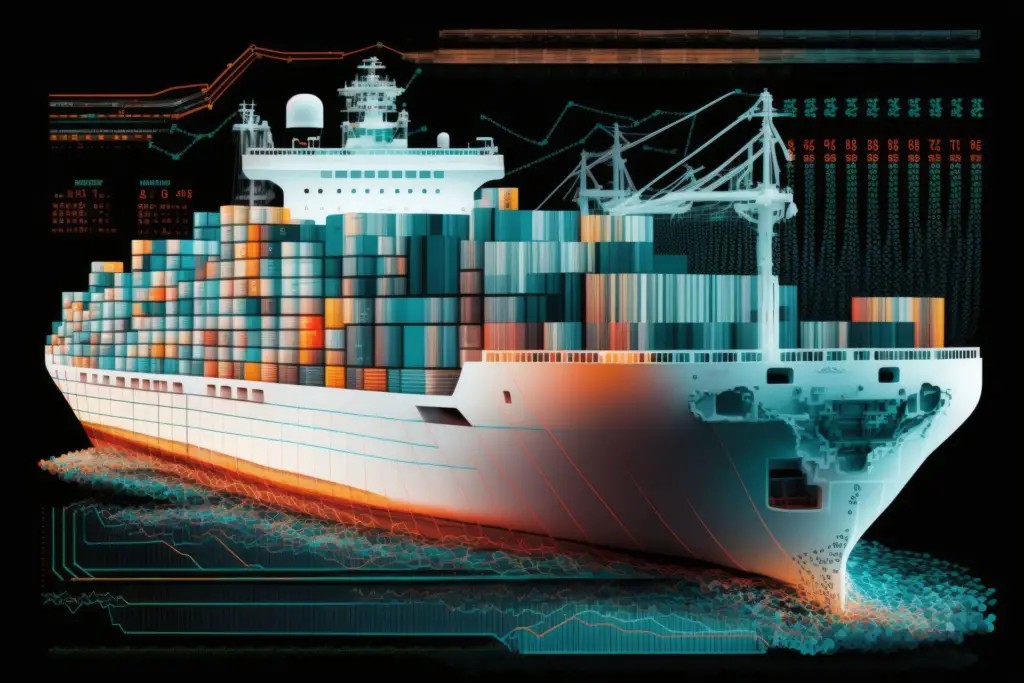 A logistics professional reviewing shipping documents for toy imports