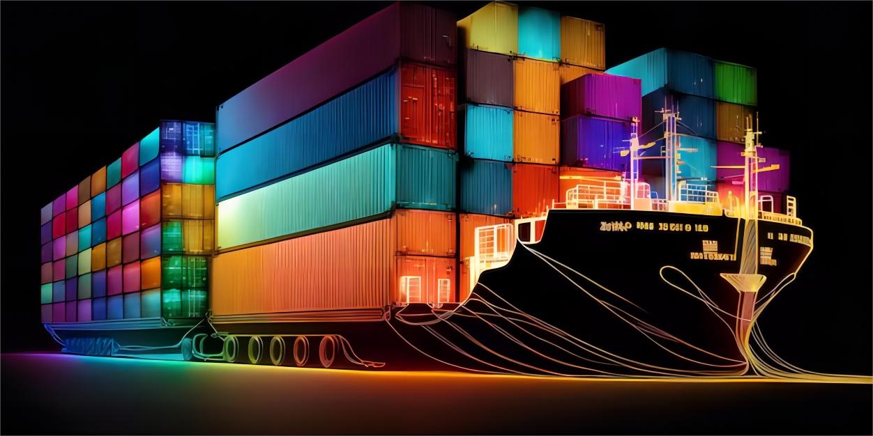 Logistics workers handling cargo at a Belgian port terminal