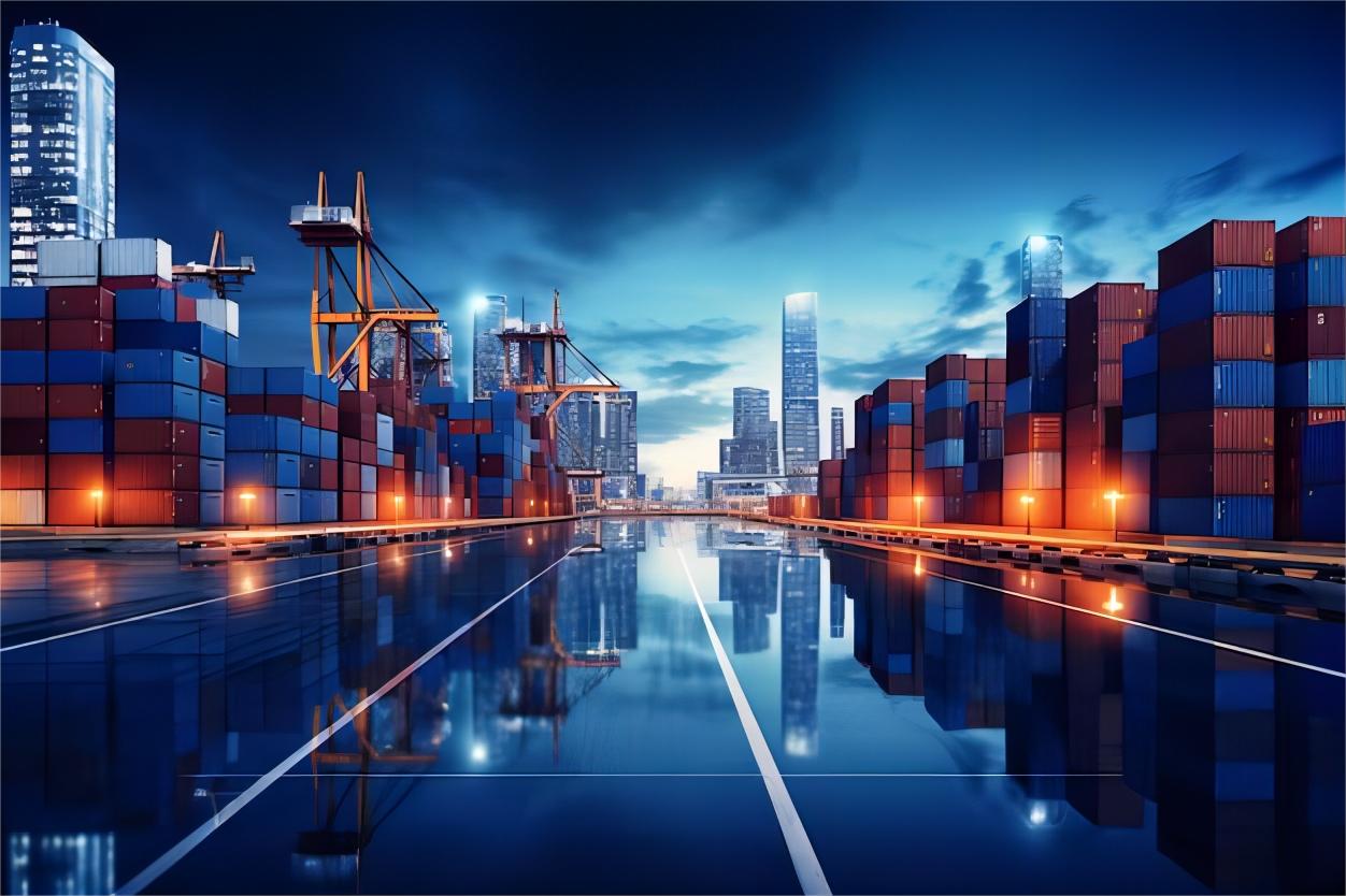 Rail freight train connecting China to European hubs